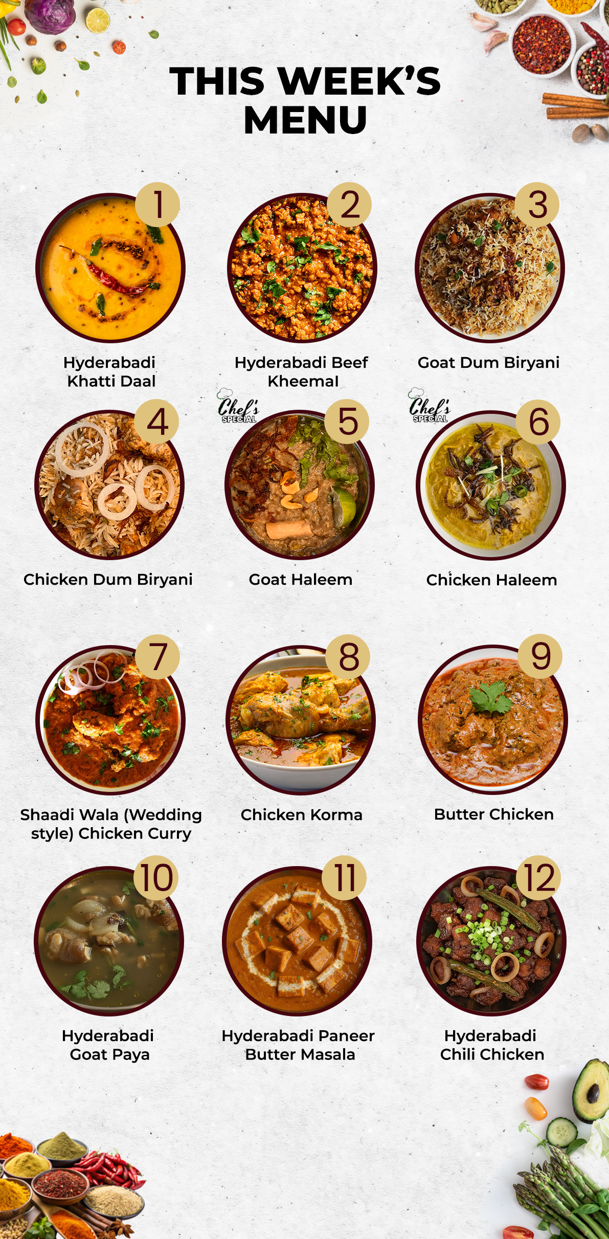 HOLIDAY SPECIAL 5 (+1 FREE) MEAL PLAN